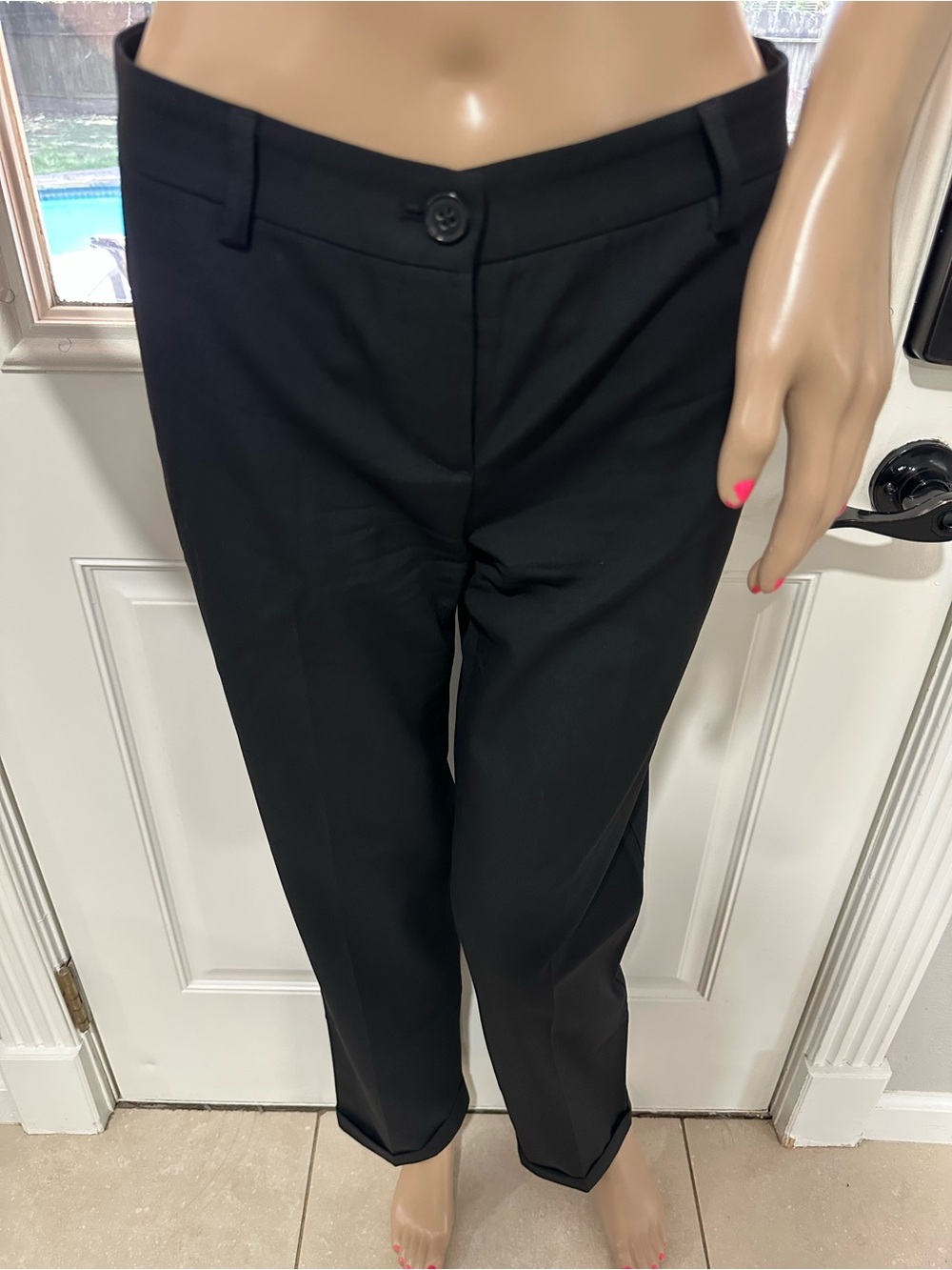 Theory Black Wool Blend Women's Dress Pants